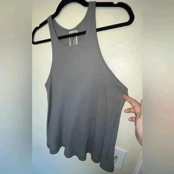 Free People Tops - Free People Grey High-Neck Tank Top  SIZE SMALL
